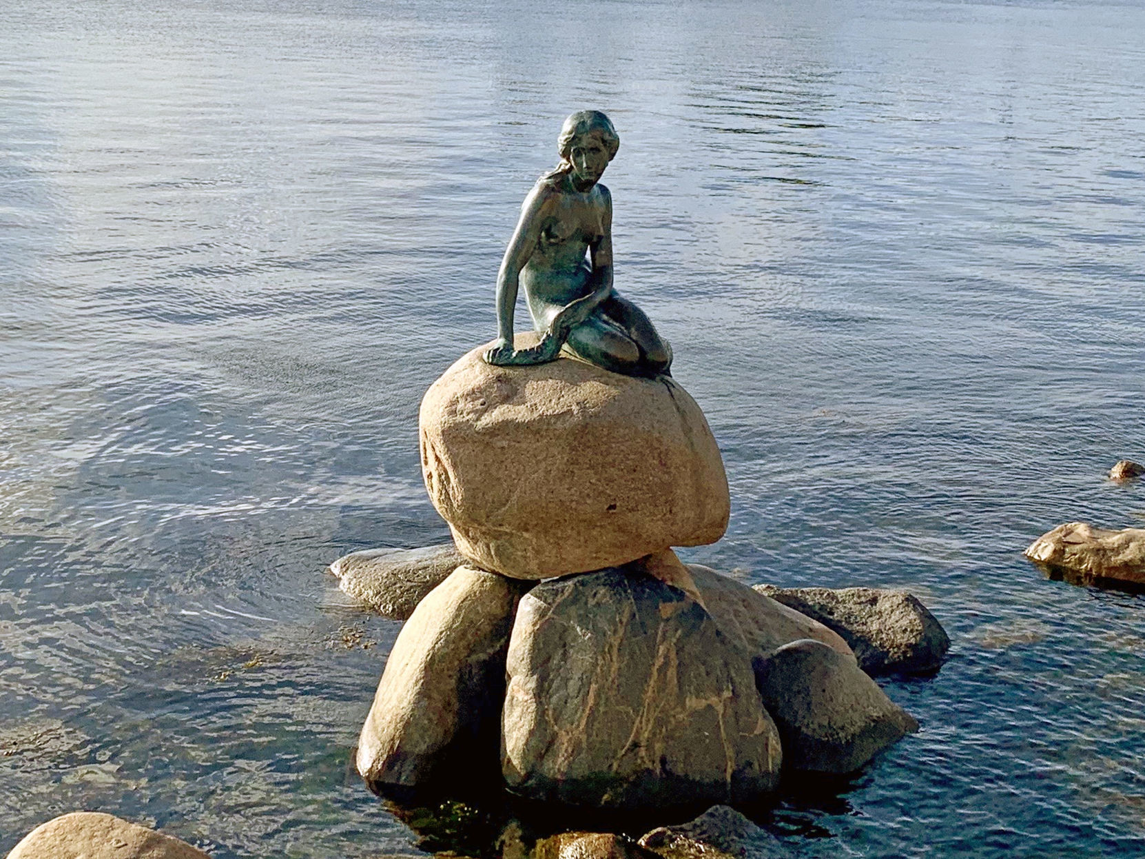 The Little Mermaid closeup, Copenhagen, Denmark